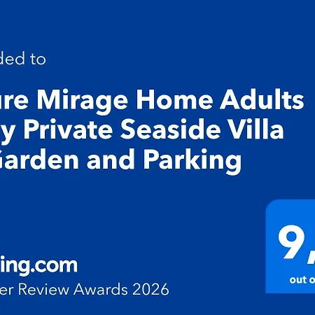 Azure Mirage Adults Only Private Seaside W Garden And Parking * Faliraki