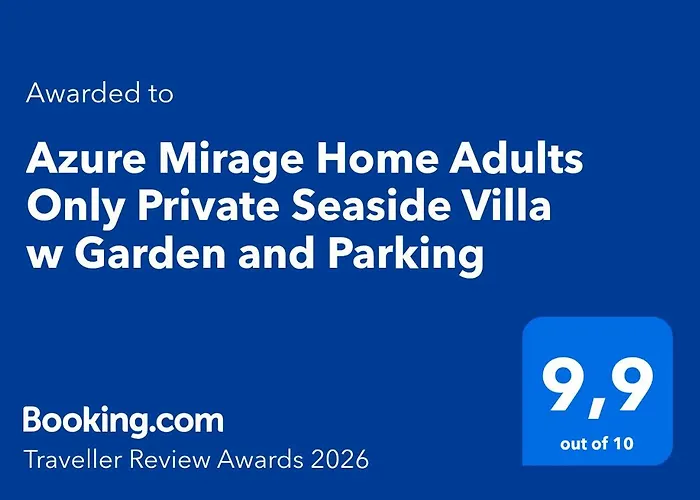 Azure Mirage Adults Only Private Seaside W Garden And Parking * Faliraki